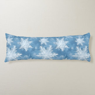 Coussins Longs Body Oreiller un motif en cristal de neige