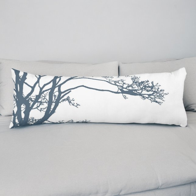 Coussins Longs Boho d'arbre simple bleu (Créateur téléchargé)