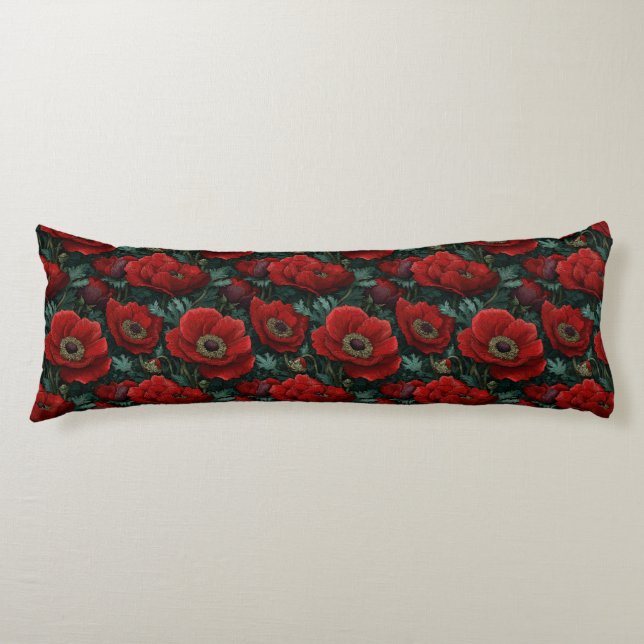 Coussins Longs Bouquet d'anémones Canapé classique Intérieurs cha (Devant)