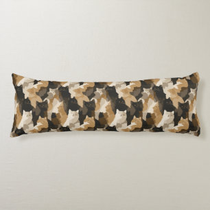 Coussins Longs Bouquet de camouflage de chat décoration côtière v
