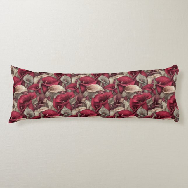 Coussins Longs Bouquet de lys calla Décoration de maison Sofa vic (Devant)