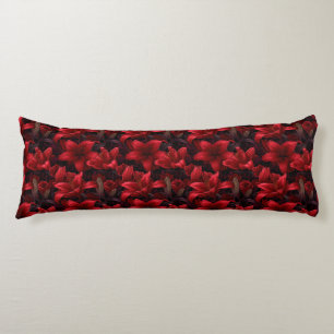 Coussins Longs Bouquet de lys Décor rustique Canapé romantique