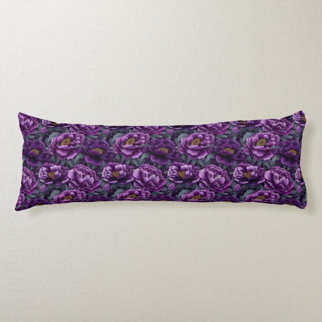 Coussins Longs Bouquet de pivoines Décor de ferme victorien cale (Devant)