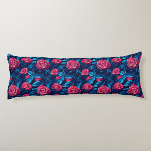 Coussins Longs Bouquet de roses Décoration côtière Cou de côte