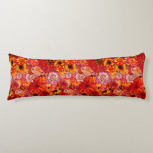 Coussins Longs Bouquet Rojo brillant Floral Rich Rouge Hot Daisée