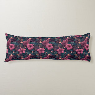 Coussins Longs Bouquet Tropical Décoration de Salon Moderne en Co