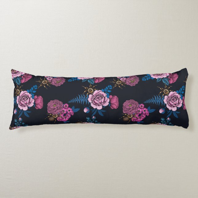 Coussins Longs Bouquets et tarantula 2 (Devant)