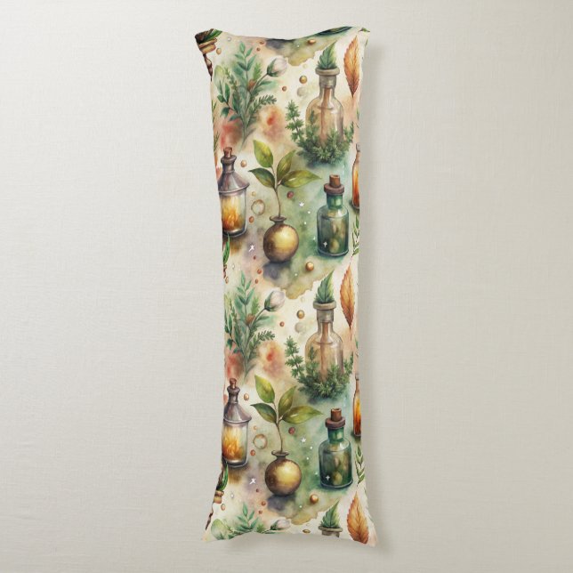 Coussins Longs Bouteilles appothécaires vintages Motif (1) (Devant (Vertical))