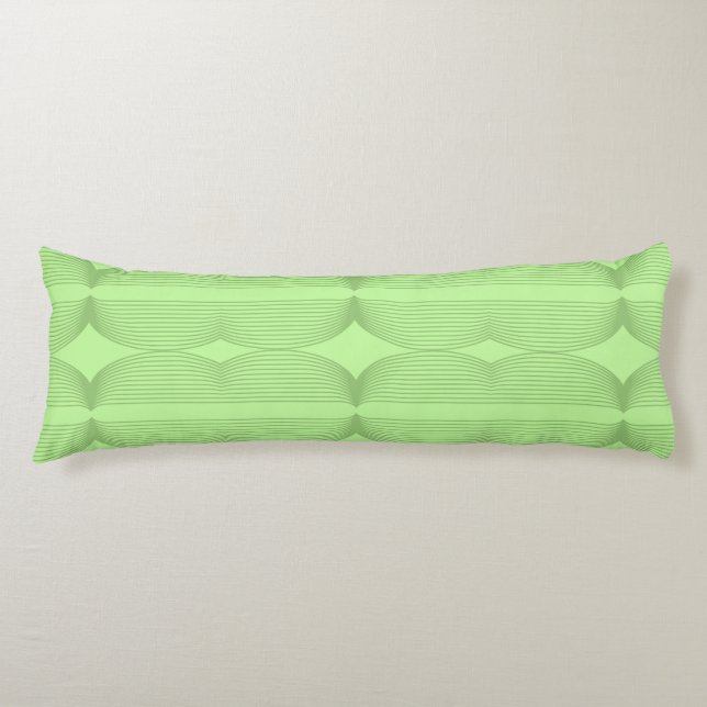 Coussins Longs Brutalist Waves: Pistachio & Fresh Green (Devant)