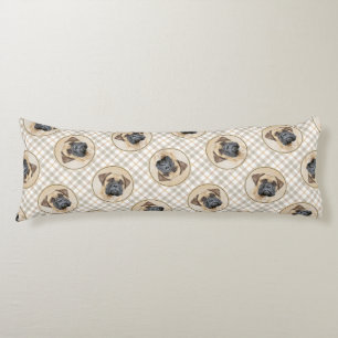 Coussins Longs Bullmastiff Peinture Fawn Red Sable mignon Chien A