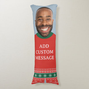 Coussins Longs Cadeau de Noël drôle pour hommes avec photo de vis