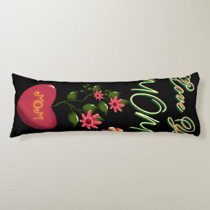 Coussins Longs Cadeau floral personnalisé et sur mesure pour la f