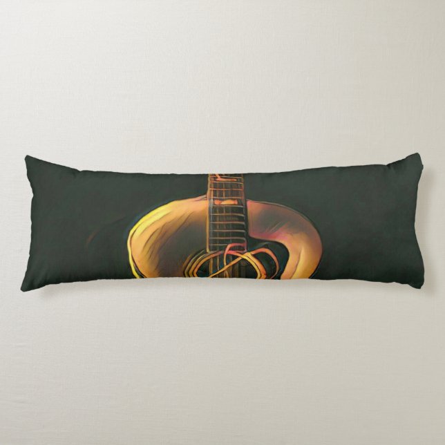 Coussins Longs cadeau guitariste cool (Devant)