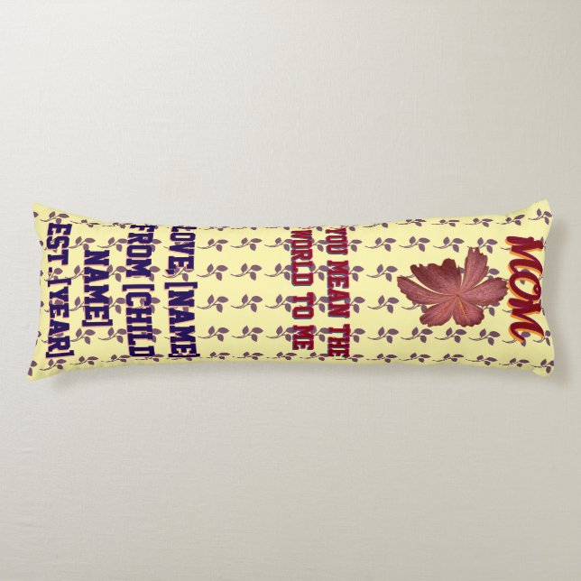 Coussins Longs Cadeau personnalisé et sur mesure (Devant)