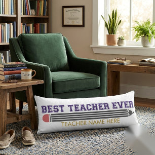 Coussins Longs Cadeau personnalisé Meilleur Enseignant - Cadeau P