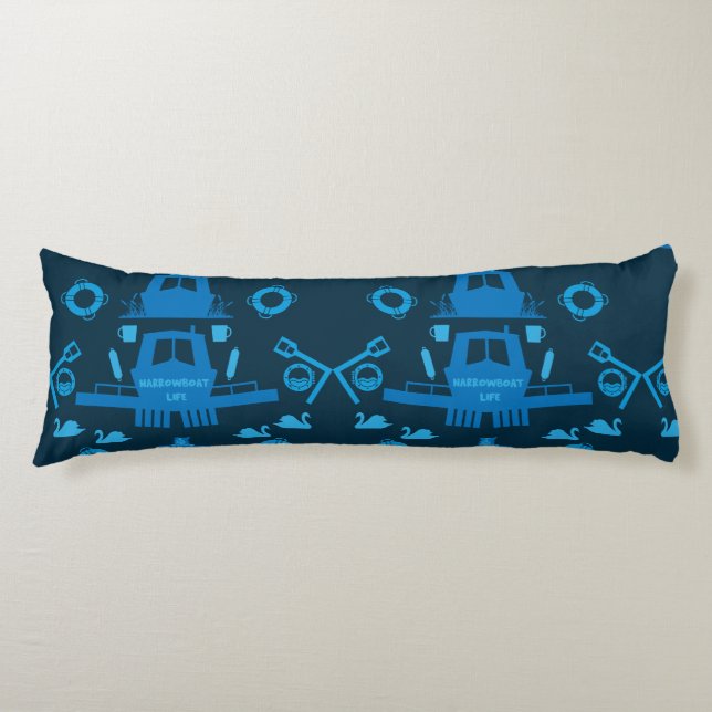Coussins Longs Cadeaux British Narrowboat (Devant)