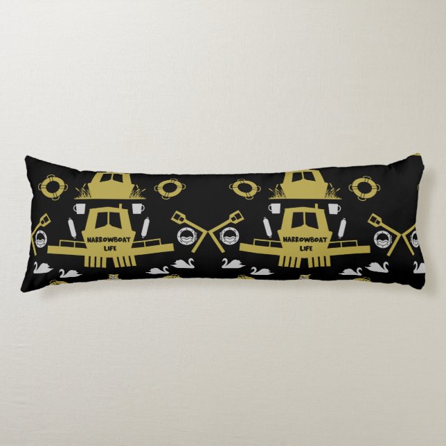 Coussins Longs Cadeaux British Narrowboat (Devant)