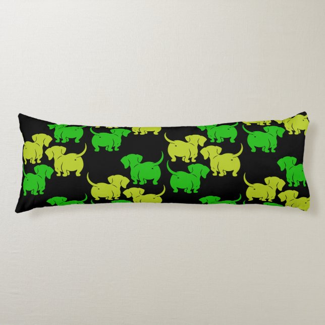 Coussins Longs Cadeaux de chien teckel (Devant)