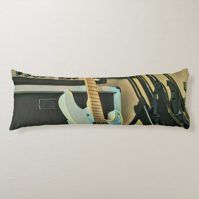 Coussins Longs Cadeaux pour les amateurs de guitare (Devant)