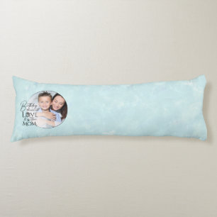 Coussins Longs Cadre de Photo d'Anniversaire Minimaliste Calligra