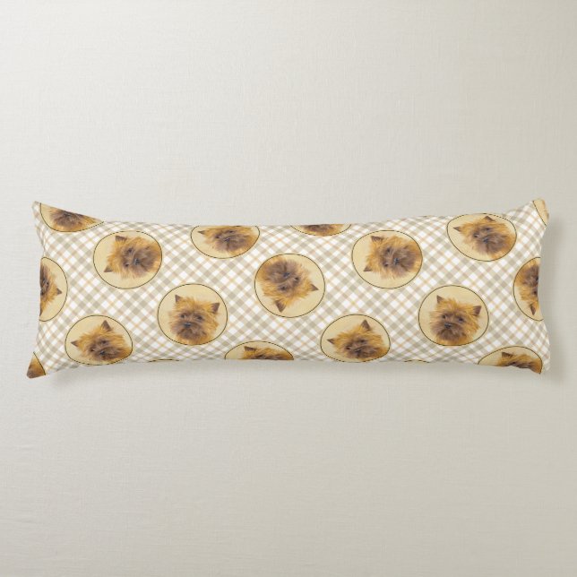 Coussins Longs Cairn Terrier Peinture mignonne Original Animal Ch (Devant)