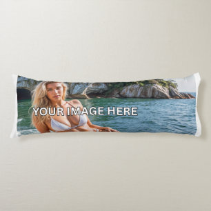 Coussins Longs CÂLIN! 💤 Oreiller Corps avec Image ou Texte Perso