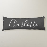 Calligraphie minimaliste chic Nom noir blanc