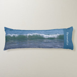 Coussins Longs Calme Ocean Waves Tide Blue Literie personnalisée