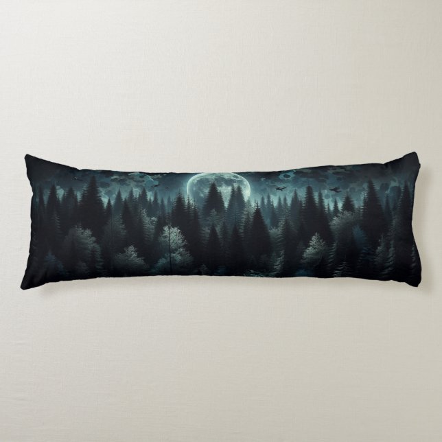Coussins Longs Camion de la forêt nocturne (Devant)