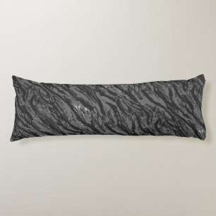 Coussins Longs Camo rayé gris