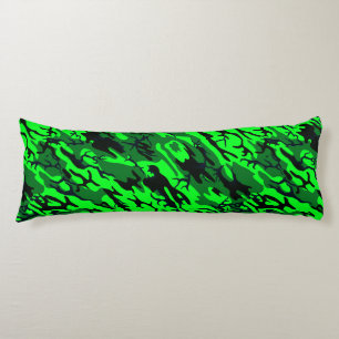 Coussins Longs Camo Vert Alien