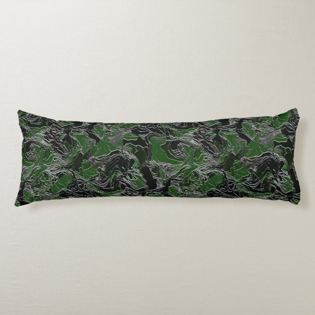 Coussins Longs Camo Vert Funky  (Devant)