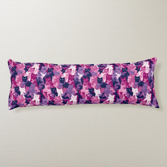 Coussins Longs Camouflage de chat Nature Déco Maison Style Cal We (Dos)