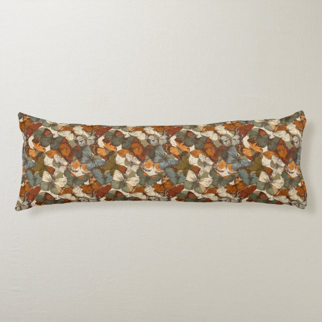 Coussins Longs Camouflage papillon Décoration intérieure botaniqu (Devant)