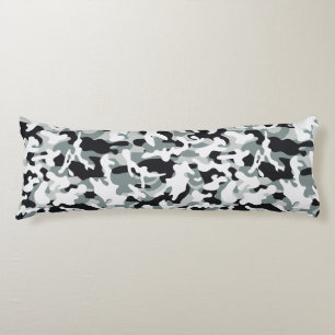Coussins Longs Camouflage Poussière de Neige