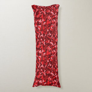 Coussins Longs Camouflage Saumon Rouge