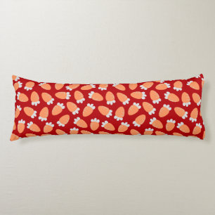 Coussins Longs Carottes de Chubby Rouge