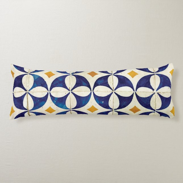 Coussins Longs Carreaux portugais - Azulejo Motif Design (Devant)