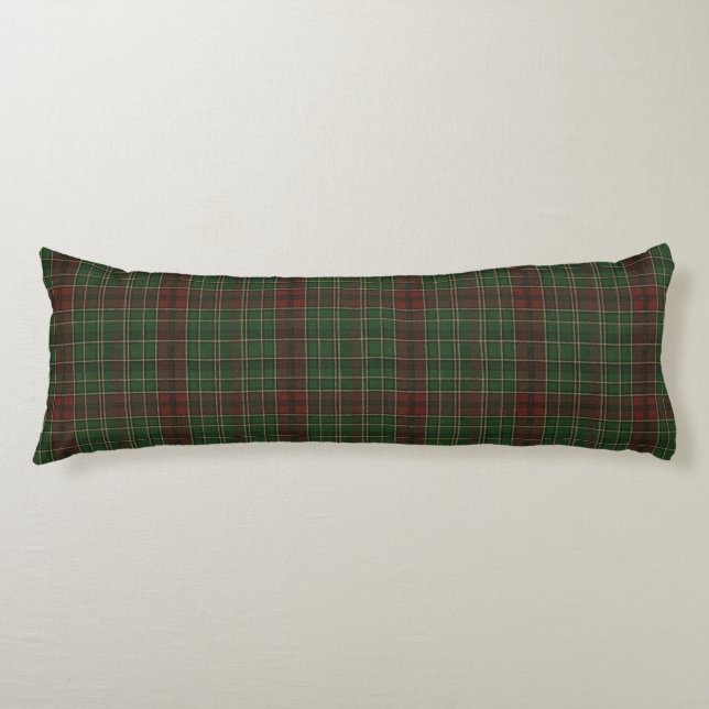 Coussins Longs Carreaux rouge et vert rustiques et robustes pour  (Devant)