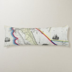 Coussins Longs Carte de la Californie