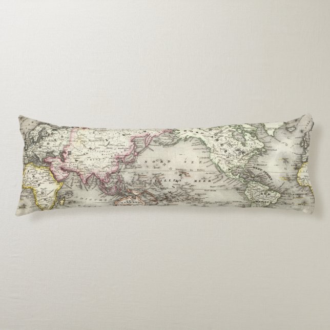 Coussins Longs Carte du monde (Devant)