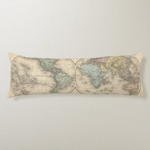 Coussins Longs Cartes du monde
