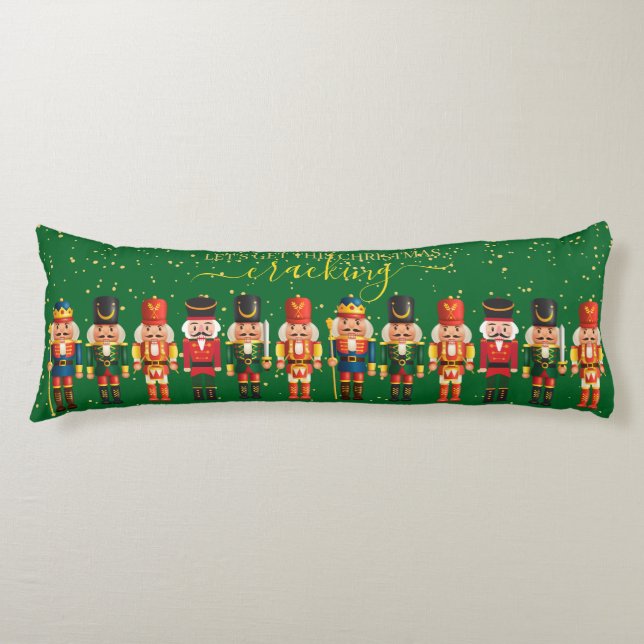 Coussins Longs Casse-Noisette Vert Moderne Festif et Mignon (Devant)
