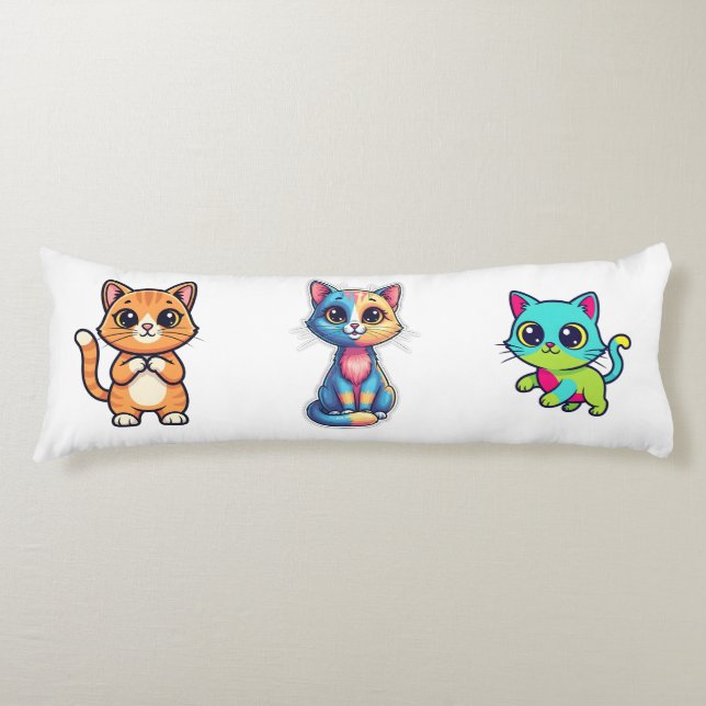 Coussins Longs cat art (Devant)