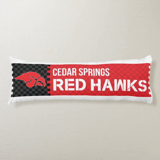Coussins Longs Cedar Springs Red Hawks (Devant)