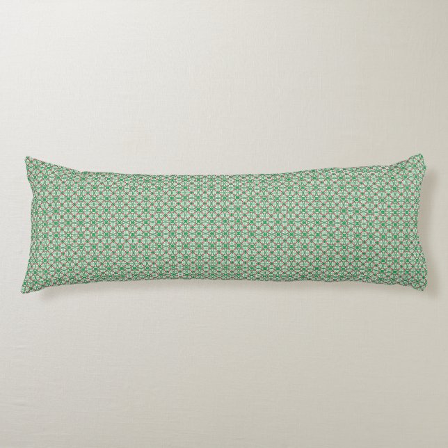 Coussins Longs Cercles verts motif (Devant)