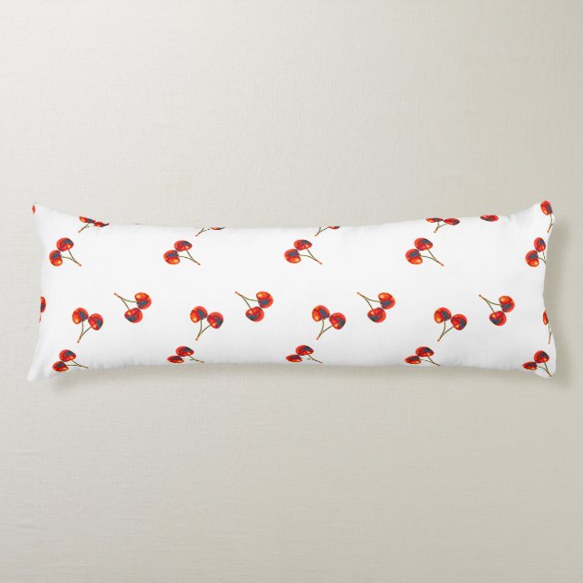 Coussins Longs Cerise Rouge (Devant)