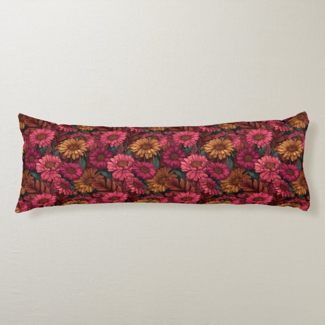 Coussins Longs Chambre de texture de marguerite Tropical extérieu (Devant)