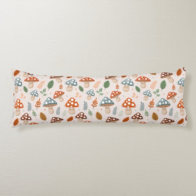 Coussins Longs Champignon, Feuillage d'automne, Motif de la natur (Devant)