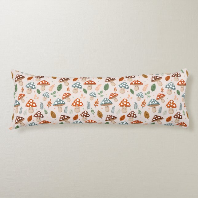 Coussins Longs Champignon, Feuillage d'automne, Motif de la natur (Devant)